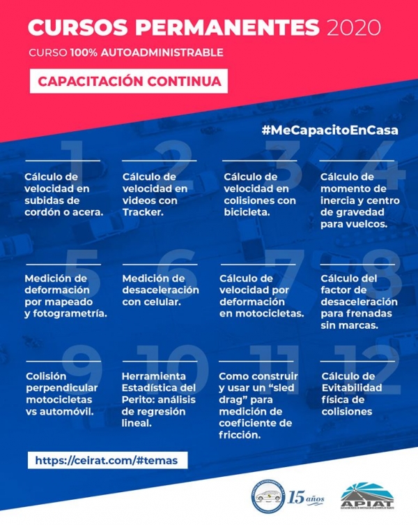 Cursos Temáticos Investigación y Reconstrucción de Accidentes